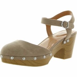Style & Co Clog Sandals Taupe Truvyy Platform Women's Shoe Size 8 1/2